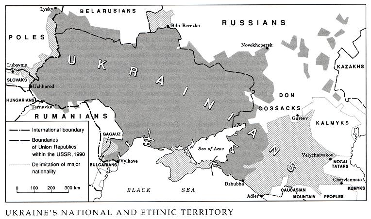 Image from entry Territory, national and ethnic in the Internet Encyclopedia of Ukraine